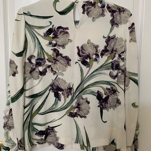 Flower long sleeved blouse (Club Monaco, S)